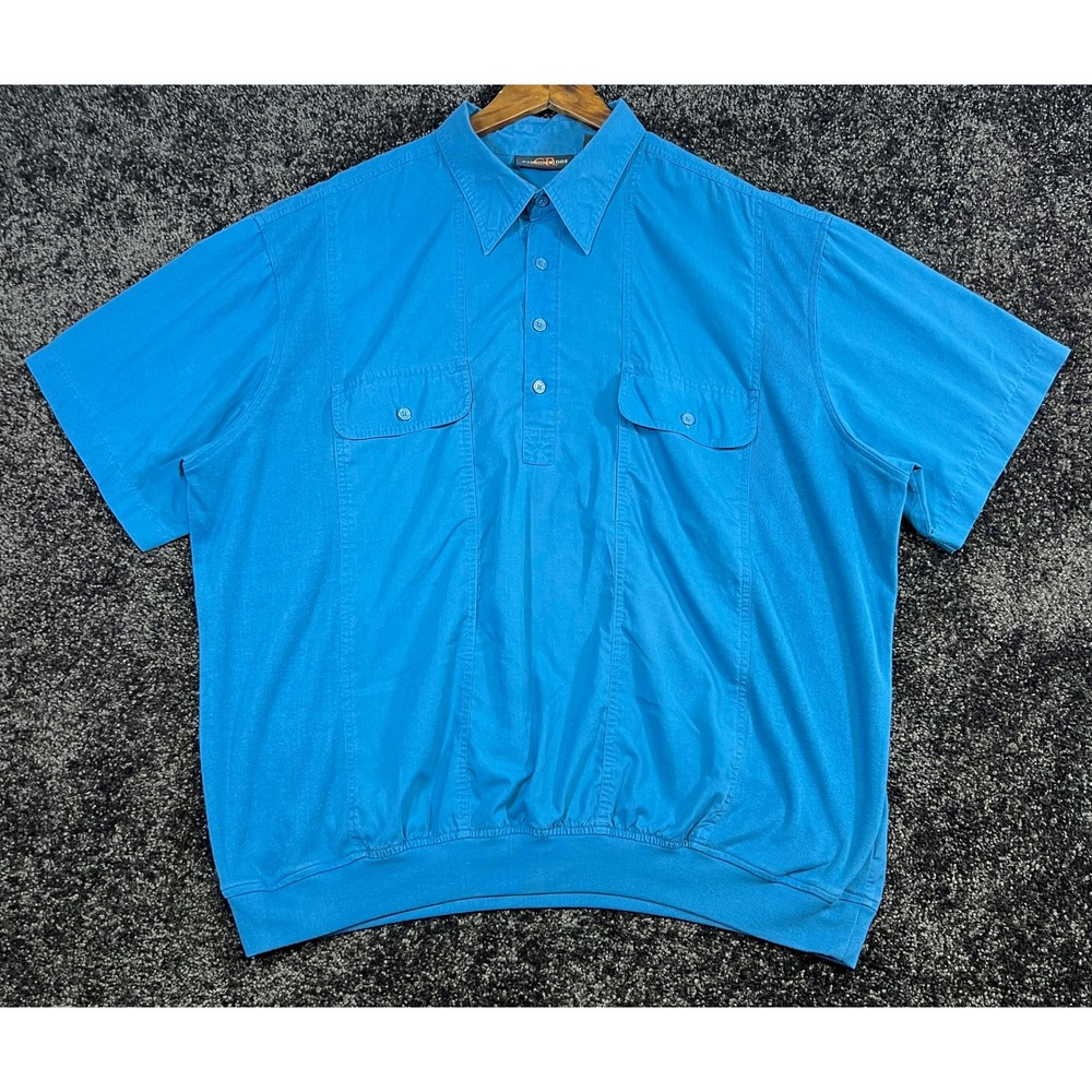 Canyon Ridge Men's 2XL Blue Short Sleeve Casual Popover‎ Polo Shirt